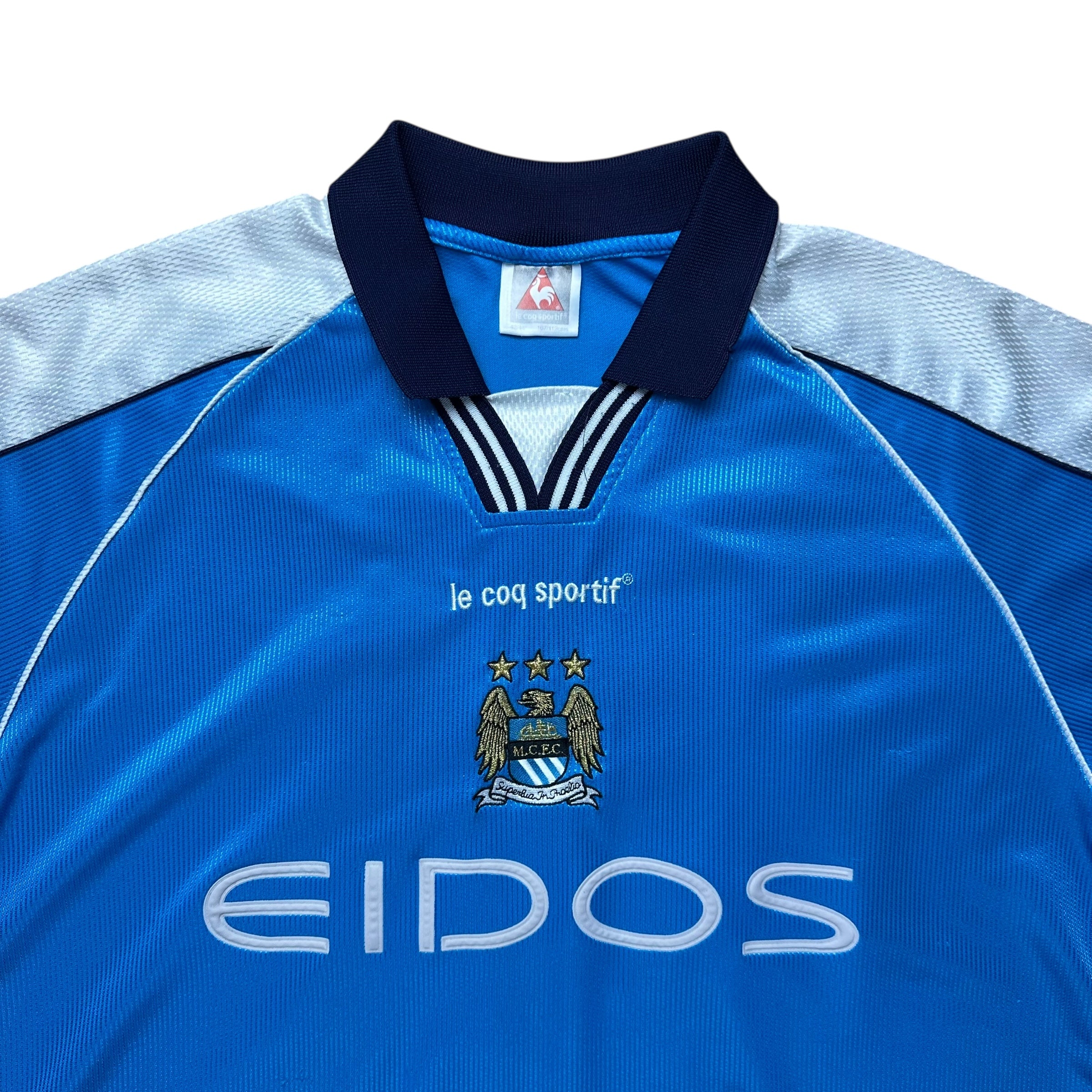 Manchester City 1999-00 Home Shirt (L) Weah #22